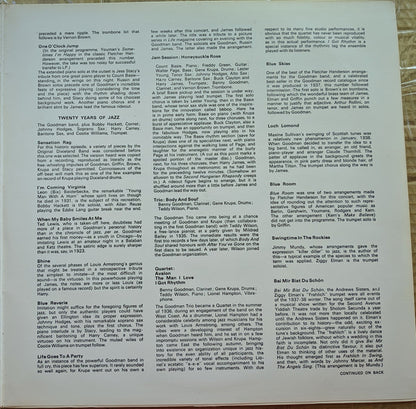 Benny Goodman : The Famous 1938 Carnegie Hall Jazz Concert (2xLP, RE, Gat)