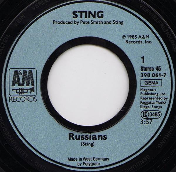 Sting : Russians (7", Single)