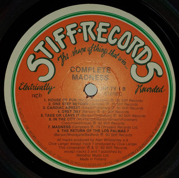 Madness : Complete Madness (LP, Comp)