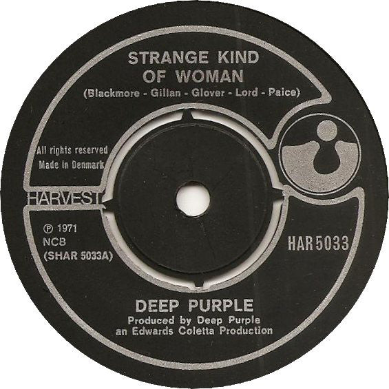Deep Purple : Strange Kind Of Woman / I'm Alone (7", Single)