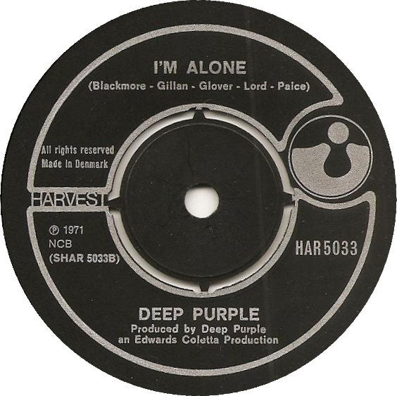 Deep Purple : Strange Kind Of Woman / I'm Alone (7", Single)