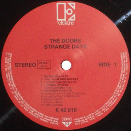 The Doors : Strange Days (LP, Album, RE, Red)