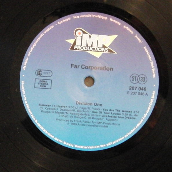 Far Corporation : Division One - The Album (LP, Album)