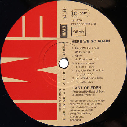 East Of Eden (2) : Here We Go Again… (LP, Album)