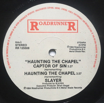Slayer : Haunting The Chapel (12", EP)