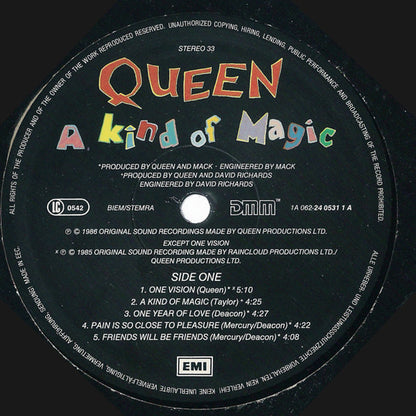 Queen : A Kind Of Magic (LP, Album, DMM)
