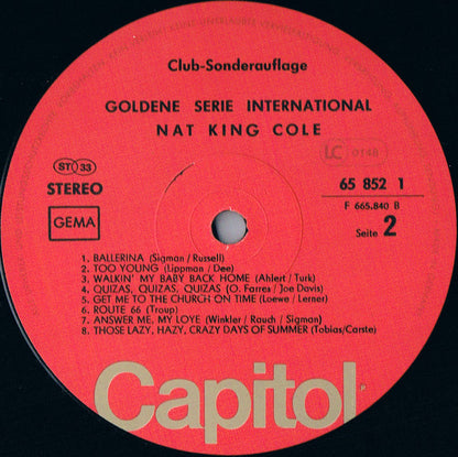 Nat King Cole : Nat King Cole (LP, Comp, Club)