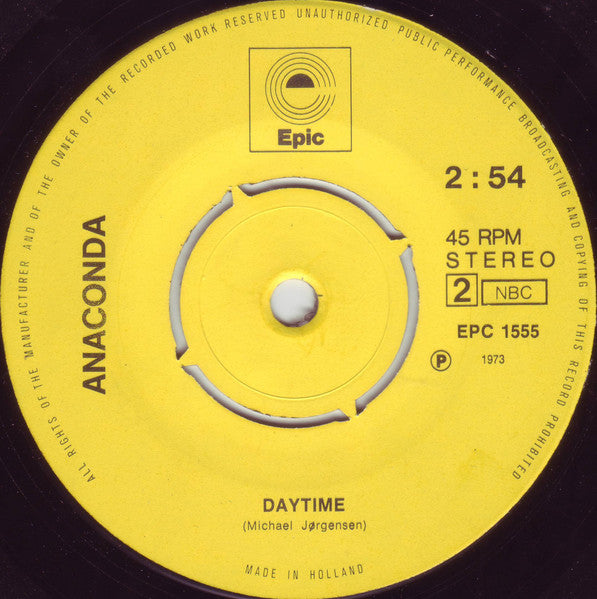 Anaconda (6) : Baby, Turn Me Loose / Daytime (7")