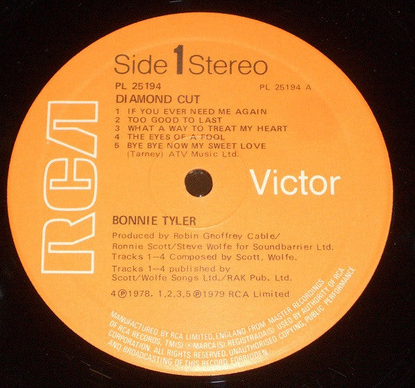 Bonnie Tyler : Diamond Cut (LP, Album, Gat)