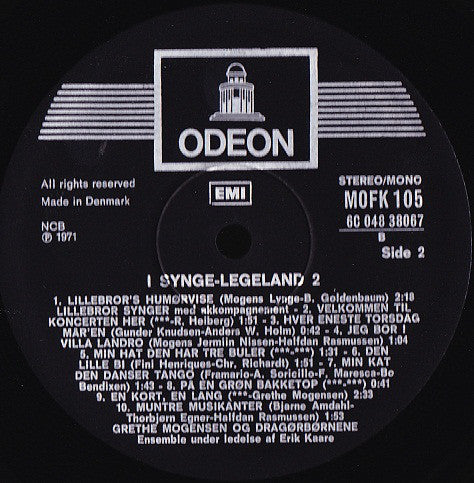 Grethe Mogensen Og Dragørbørnene : I Synge-Legeland 2 (LP)