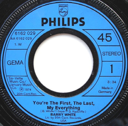 Barry White : You're The First, The Last, My Everything (7", Single)