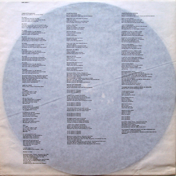Suzanne Vega : Days Of Open Hand (LP, Album)