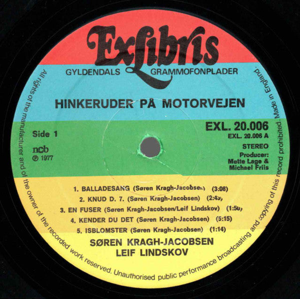 Søren Kragh-Jacobsen & Leif Lindskov : Hinkeruder På Motorvejen (LP, Album)