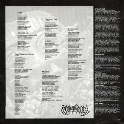 Sepultura : Arise (LP, Album)