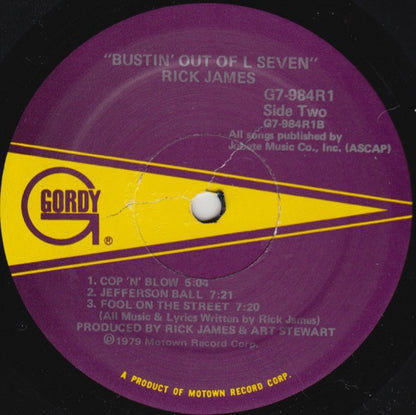 Rick James : Bustin' Out Of L Seven (LP, Album)