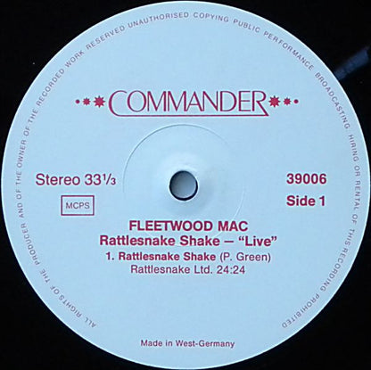 Fleetwood Mac : Rattlesnake Shake - "Live" (LP)