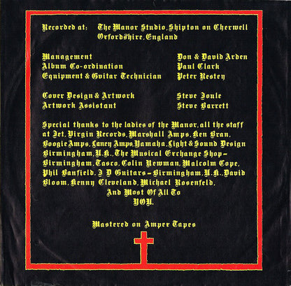 Black Sabbath : Born Again (LP, Album, Red)