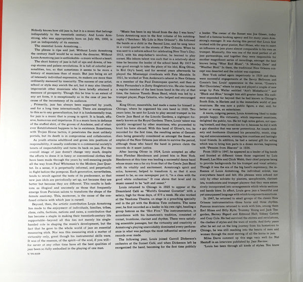 Louis Armstrong : The Essential Louis Armstrong (LP, Comp)