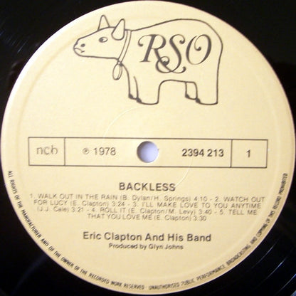 Eric Clapton : Backless (LP, Album, Gat)