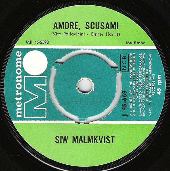 Siw Malmkvist : Vogt Dig Når Du Kysser Ham / Amore, Scusami (7", Single)