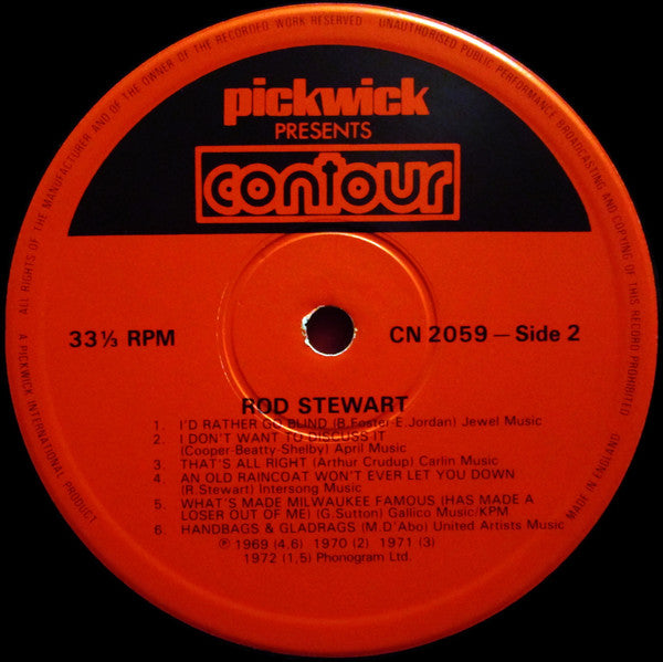 Rod Stewart : Rod Stewart (LP, Comp)