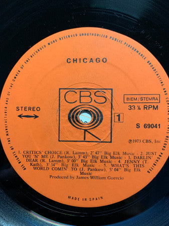Chicago (2) : Chicago VI (LP, Album, Gat)