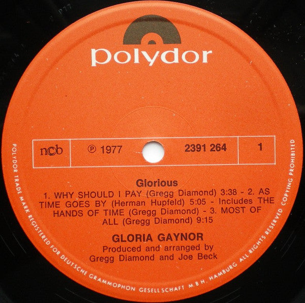 Gloria Gaynor : Glorious (LP, Album)