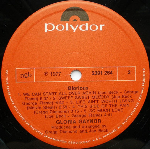 Gloria Gaynor : Glorious (LP, Album)