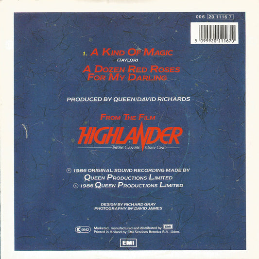 Queen : A Kind Of Magic (7", Single)