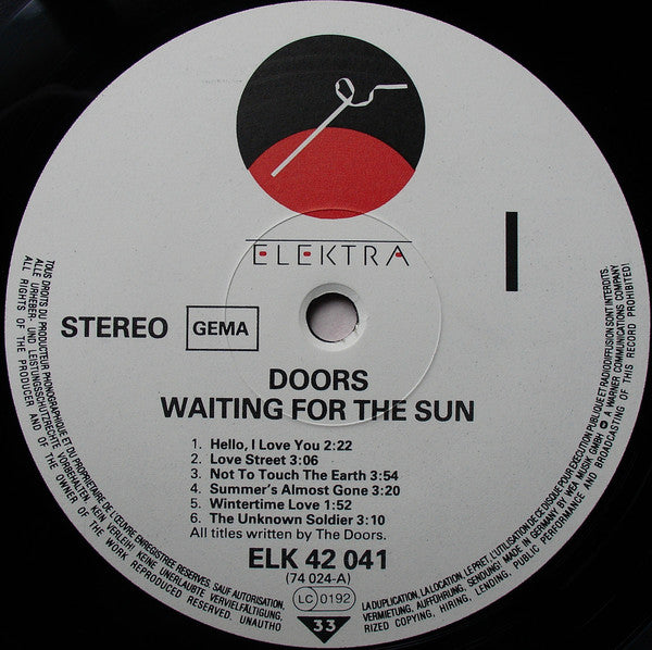 The Doors : Waiting For The Sun (LP, Album, RE)