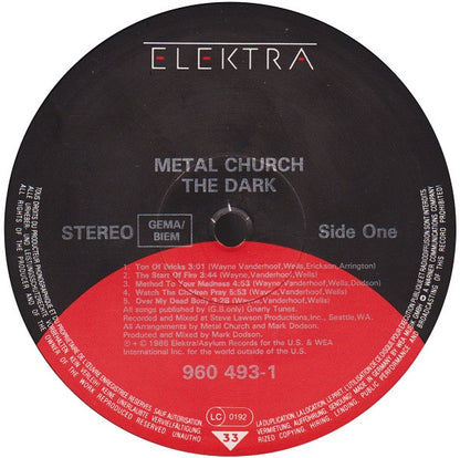 Metal Church : The Dark (LP, Album)