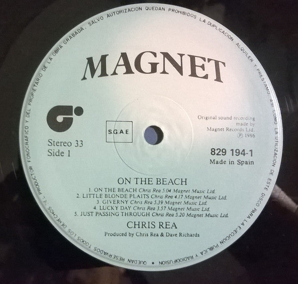Chris Rea : On The Beach (LP, Album)
