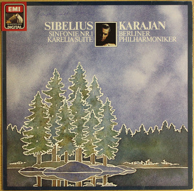 Jean Sibelius, Herbert von Karajan, Berliner Philharmoniker : Sinfonie Nr.1 / Karelia Suite (LP, Album)
