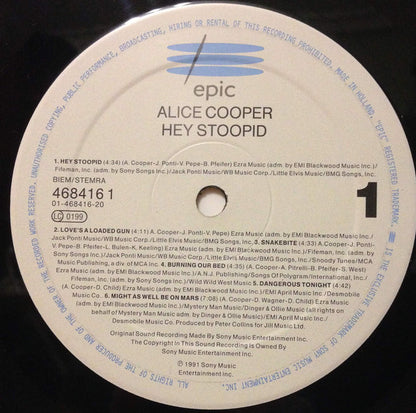 Alice Cooper (2) : Hey Stoopid (LP, Album)