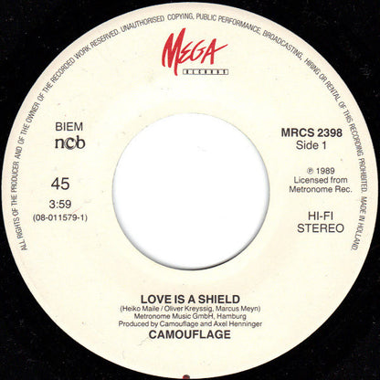 Camouflage : Love Is A Shield (7", Single)