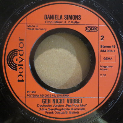 Daniela Simmons : Pas Pour Moi (7", Single)