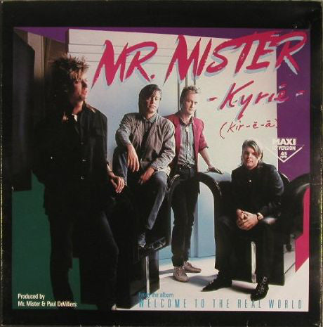 Mr. Mister : Kyrie (12", Maxi)