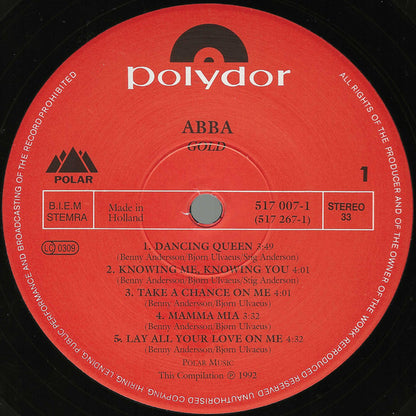 ABBA : Gold (Greatest Hits) (2xLP, Comp, RM)