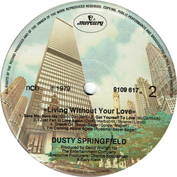 Dusty Springfield : Living Without Your Love (LP, Album)