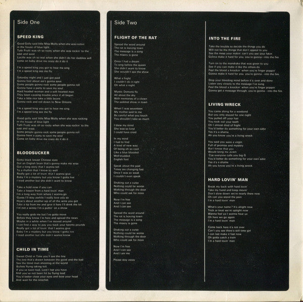 Deep Purple : Deep Purple In Rock (LP, Album, Gat)
