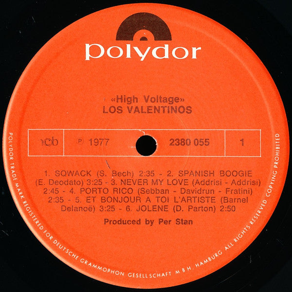 Los Valentinos : High Voltage (LP, Album)