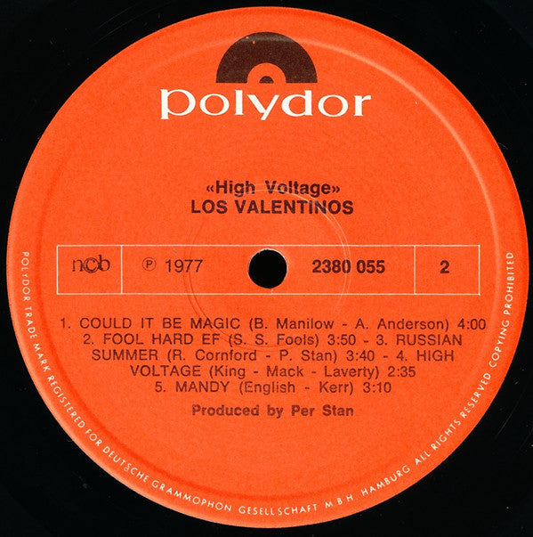 Los Valentinos : High Voltage (LP, Album)