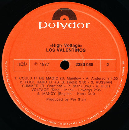 Los Valentinos : High Voltage (LP, Album)