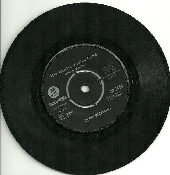 Cliff Richard : The Minute You're Gone (7")