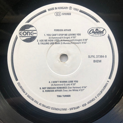 Tina Turner : Foreign Affair (LP, Album)