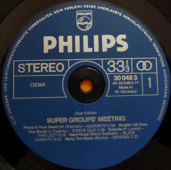Various : Super Groups' Meeting (LP, Comp, Club)