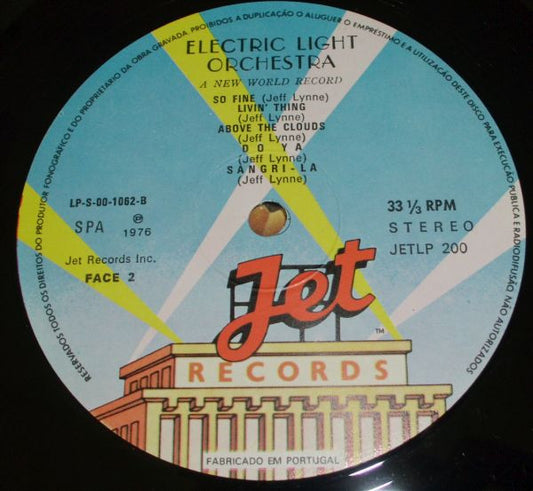 Electric Light Orchestra : A New World Record (LP, Album, RE)