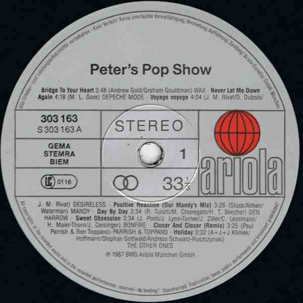 Various : Peter's Pop-Show (2xLP, Comp)