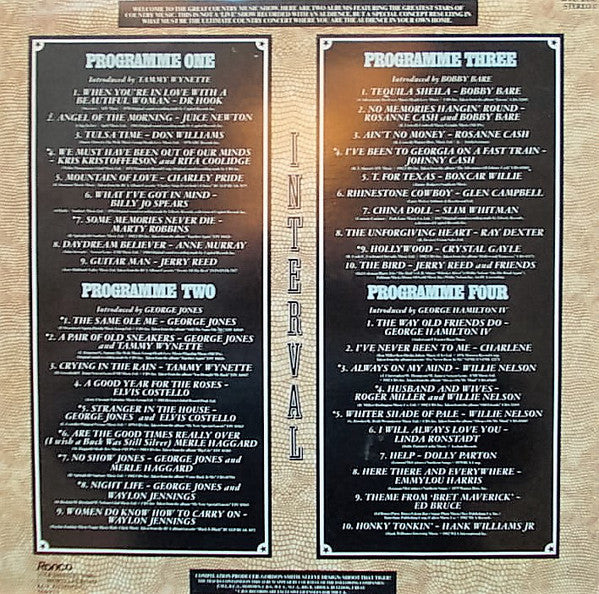 Various : The Great Country Music Show (2xLP, Album, Comp)