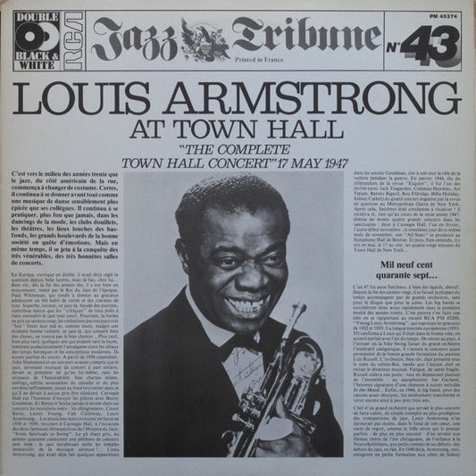 Louis Armstrong : Louis Armstrong At Town Hall "The Complete Town Hall Concert" 17 May 1947 (2xLP, Album, Gat)